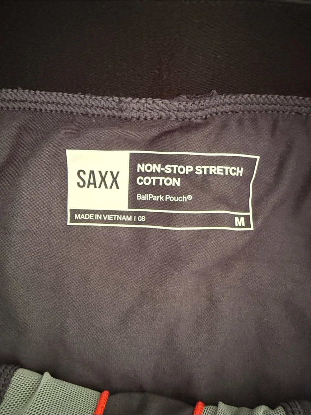 NWOT 4 pair SAXX Men's Non-stop stretch cotton. Black/grey medium
